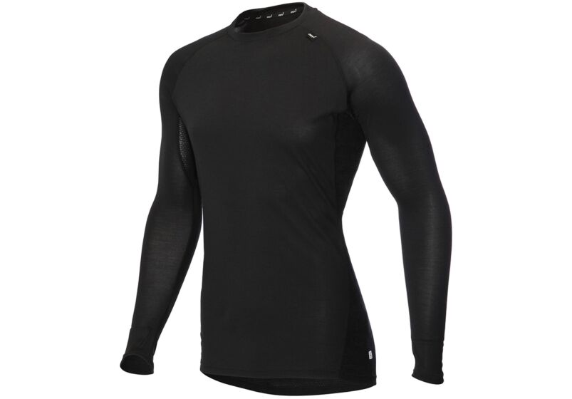 Inov-8 Merino Long Sleeve Mens Base Layer Black Philippines 34287MKJN